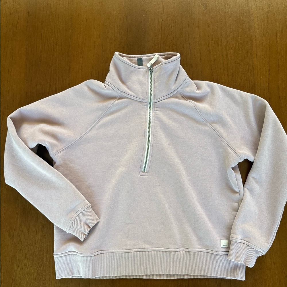 Women's Vuori Lavender quarter zip. Size small.